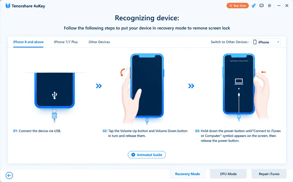 4ukey-recovery-mode-guide